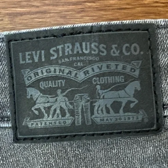 Levi’s 721 High Rise Skinny Jeans Size 27 Stretchy Grey Measures W26 L29 - Picture 8 of 10